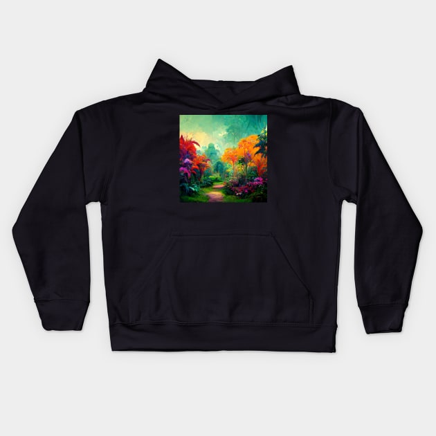 Garden of eden Kids Hoodie by mehdime